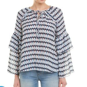 Parker Tiered Long Sleeve Blouse